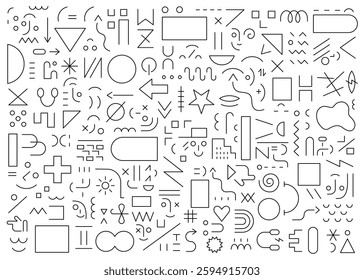 Creative people education vector lines sign and symbols abstract  background 