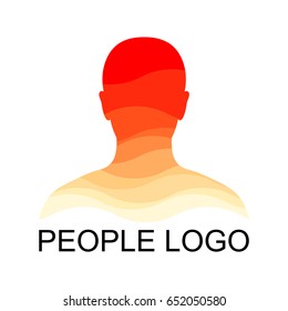 Creative people head logo