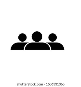 Creative People Logo design. Creative abstract people shapes vector logo. 
