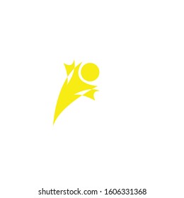 Creative People Logo design. Creative abstract people shapes vector logo. 
