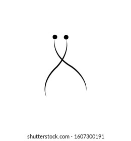 Creative People Logo design. Creative abstract people shapes vector logo. 
