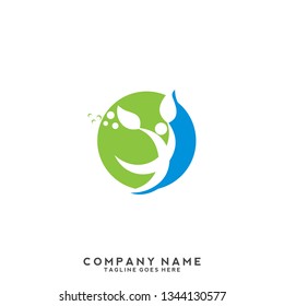 Creative people logo design template