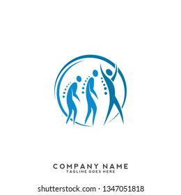 Creative people logo design template