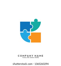 Creative people logo design template