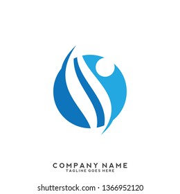 Creative people logo design template