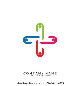 Creative people logo design template
