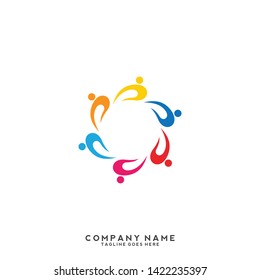 Creative people logo design template