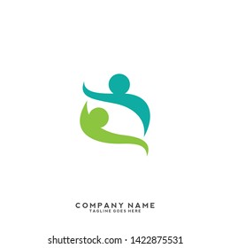 Creative people logo design template