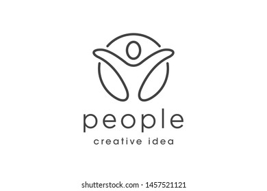 Creative People Logo Design Template
