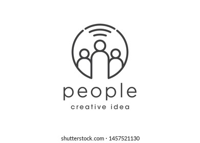 Creative People Logo Design Template