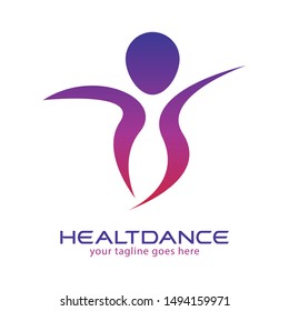 Creative people logo design template.