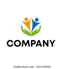 Creative people logo design template . people sign vector 