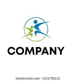 Creative people logo design template . people sign vector 