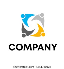 Creative people logo design template . people sign vector 
