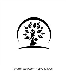 Creative people logo design template