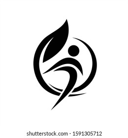 Creative people logo design template