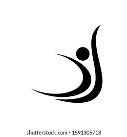 Creative people logo design template