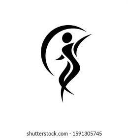 Creative people logo design template