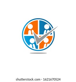 Creative People Logo Design Template, abstract Logo Vector Illustration Template For Icon Business