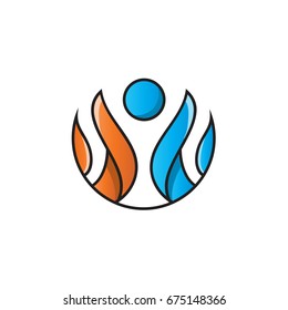 creative people logo template
