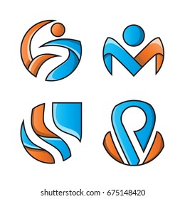 creative people logo template