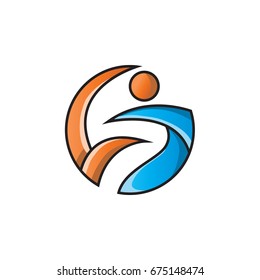 creative people logo template