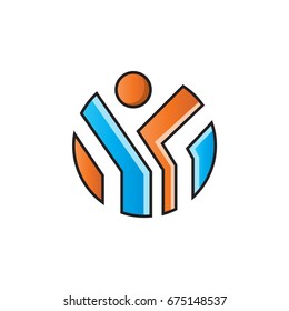 creative people logo template