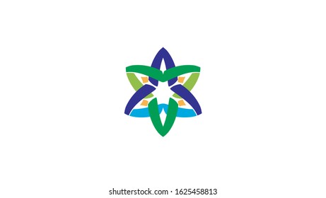 Creative people logo. vector design template