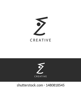 Creative people logo/icon template design with uniqe style. Vector 