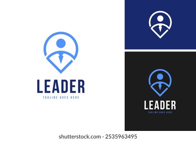 Kreative Menschen mit Punkt Logo Design Vektorgrafik-Vorlage