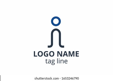 Kreative Menschen Silhouette Design. Template Icon Logo für jedes moderne Unternehmen wie Netzwerkunternehmen, Gesundheitsklinik, Bildung, Finanzen Unternehmen, Investmentberater.