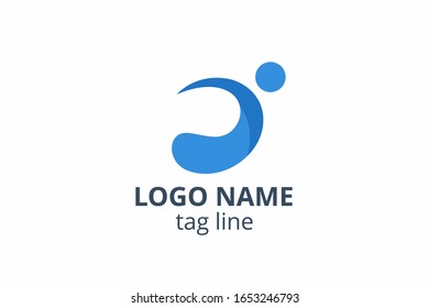 Creative people silhouette design. Template icon logo for any modern business like networking company, health care clinic, education, finance corporate, investment consultant.