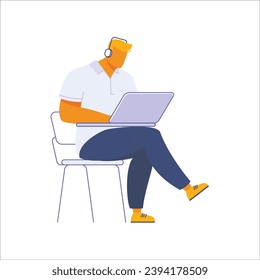 Ilustración de vectores de trabajo de personas creativas