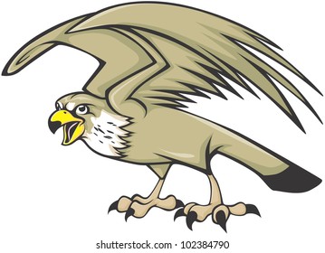 Creative Peregrine Falcon Illustration