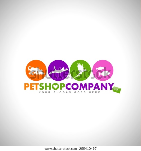 Creative Pet Shop Logo Design Concept Stock Vector (Royalty Free) 255410497