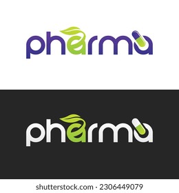 Creative Pharma Concept Logo Design, Pharmacy logo. Letter P with pharmacy cross icon, isolated on a dark-green background. Letter P and medical cross. Drugstore, apothecary icon. Pharmacy Logo 