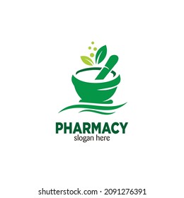 Diseño de logotipo de concepto de farmacia creativa