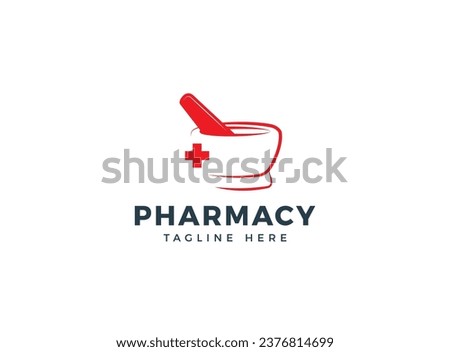 Creative Pharmacy Concept Logo Design.