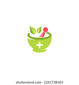 Modelo de diseño de la ilustración del logotipo de la farmacia creativa, logotipo ayurvédico