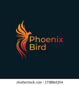 Creative Phoenix Bird Logo Design Illustration. Download a Free Preview or High Quality Adobe Illustrator EPS,  High Resolution.