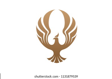 Creative Phoenix Bird Logo Symbol Vector Design Illustration