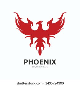 Creative Phoenix Bird Logo Symbol Vector Design Illustration