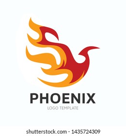Creative Phoenix Bird Logo Symbol Vector Design Illustration