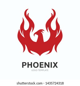 Creative Phoenix Bird Logo Symbol Vector Design Illustration