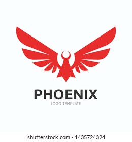 Creative Phoenix Bird Logo Symbol Vector Design Illustration