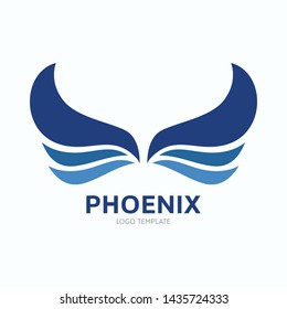 Creative Phoenix Bird Logo Symbol Vector Design Illustration