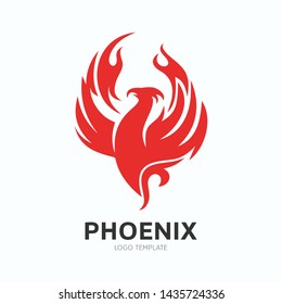 Creative Phoenix Bird Logo Symbol Vector Design Illustration