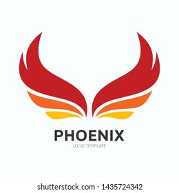 Creative Phoenix Bird Logo Symbol Vector Design Illustration