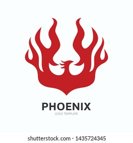 Creative Phoenix Bird Logo Symbol Vector Design Illustration