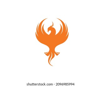 creative phoenix flames logo vector